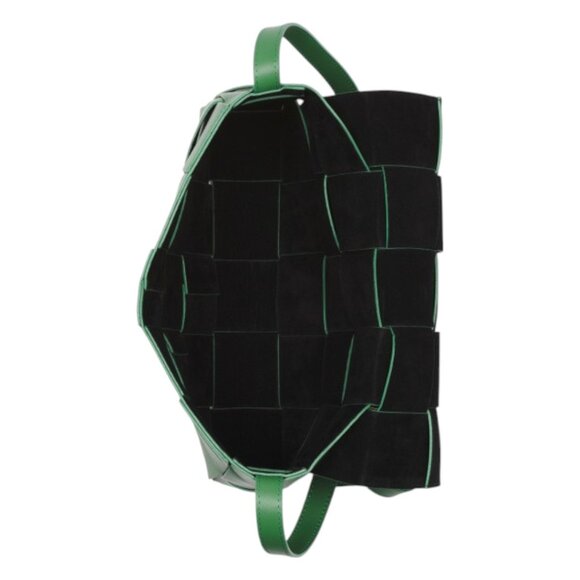 ISADORA Made In Italy Leather Large Woven Flap Over Crossbody - Picture 2 of 3